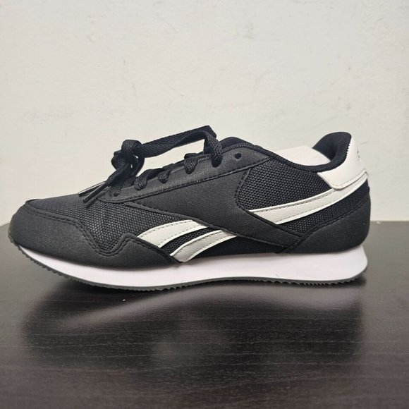 Reebok Classic Lace-Up Sneakers Jogger Size 5 W Black / White New in Box! - Picture 6 of 9